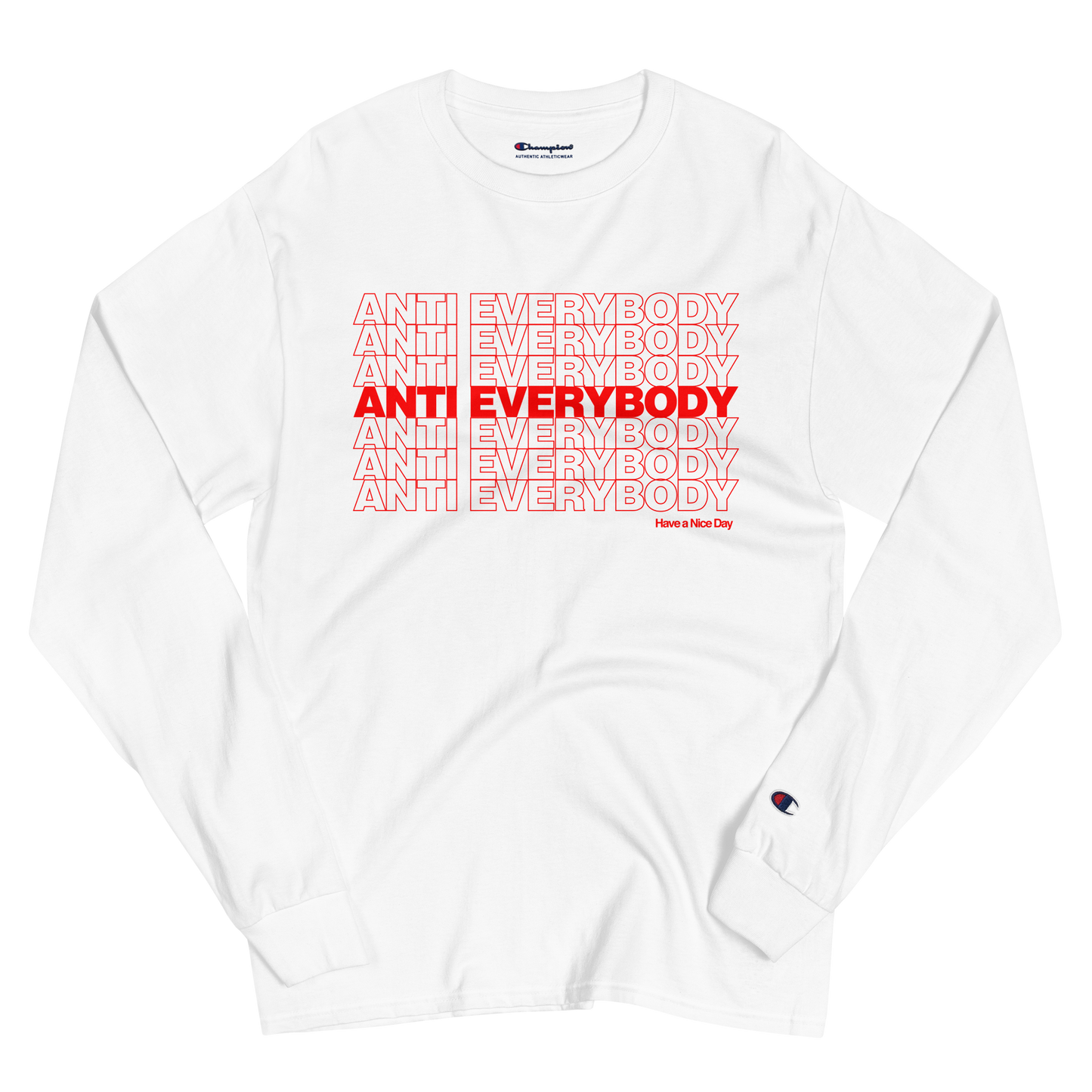 Anti-Everybody Nova VI x Champion Long Sleeve Shirt